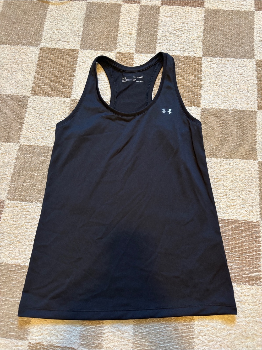 Under Armour Women’s Black Racerback Swim Tank with Logo